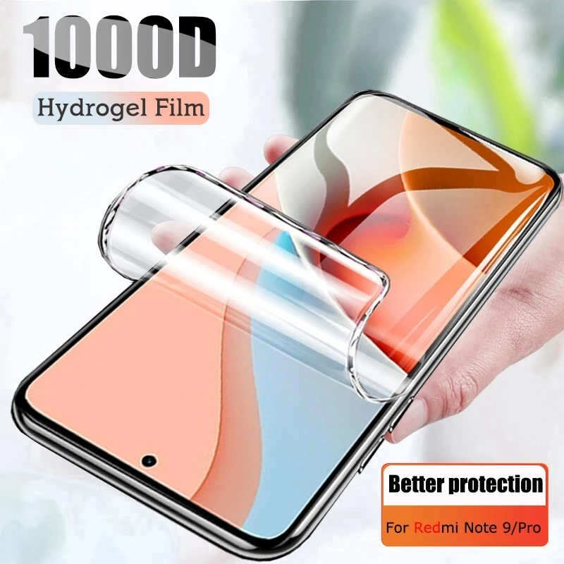 Hydrogel Film For Redmi Note 9 8 7 Pro 9S 8T 10 10S 10T Screen Protector For Xiaomi Redmi 9 9T 9A 9C NFC 8A 7A 9AT Film mobile protector