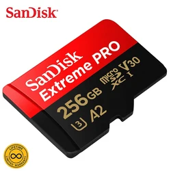 Sandisk official Store – carte Micro SD Extreme Pro, 32 go/64 go/128 go/256 go, adaptateur A2, mémoire Flash, haute vitesse 