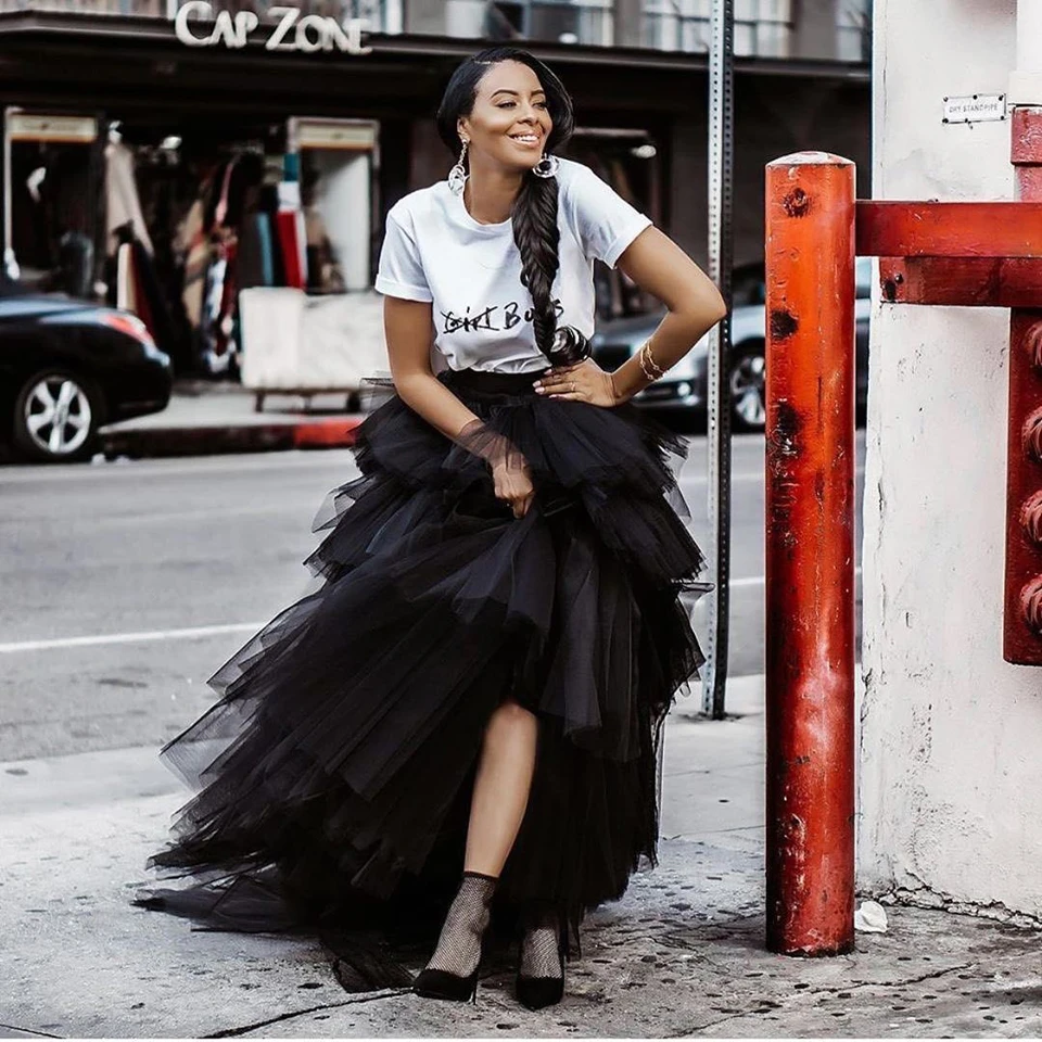 Faldas de tul de calidad para Mujer, Faldas largas con tutú, color Esmeralda|Faldas| - AliExpress
