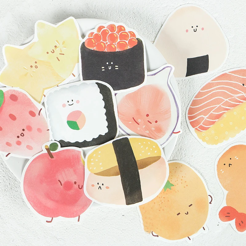 

Mohamm Original Note Paper Snacks Series Note Paper Note Note Paper 30PCS