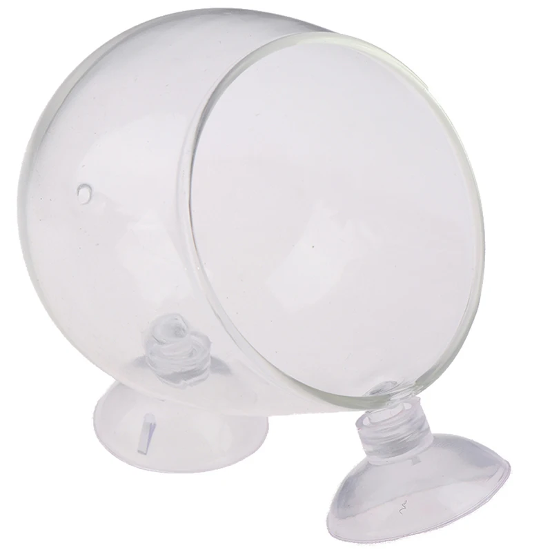 Fish Tank Accessories Clear Crystal Glass Plant Pot Plant Cup Holder Aquarium Landscapes Cups 1PCS
