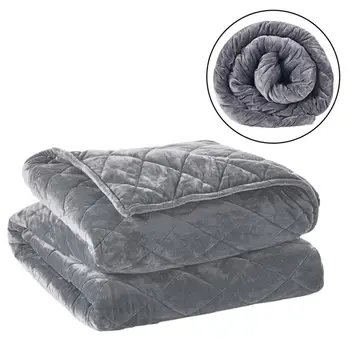 

3 Sizes Removable Gravity Blanket Quilt Cover Crystal Super Soft Weighted Blanket Concealed Zipper Bed Sack Blankets For Beds