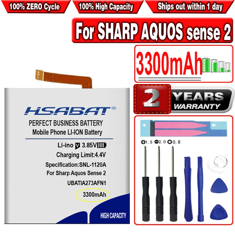 Hsabat 3300mah Ubatia273afn1 High Capacity Battery For Sharp Aquos Sense2 Sense 2 Sh O1l Sh M08 Smart Phone Mobile Phone Batteries Aliexpress