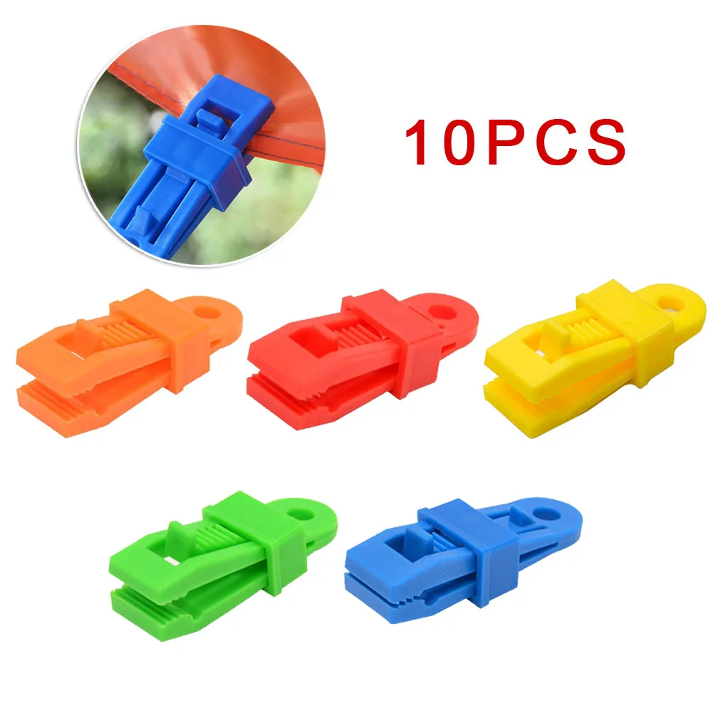 

10PCS 8.5cm PP Tent Clamp Outdoor Awning Canopy Windproof Fixed Gripper Tarp Clip Outdoor Camping Hiking Tighten Tools Accessory