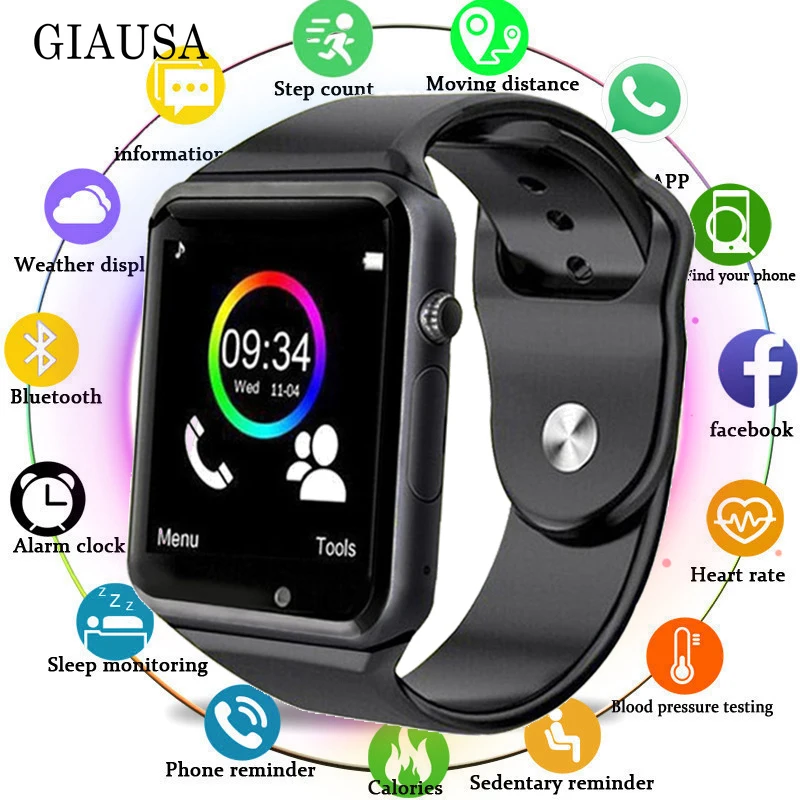 

Bluetooth A1 Smart Watch Sports Tracker Men Women Smartwatch IP67 Waterproof A1 Watches For Android IOS PK P68 IW8 IW9 