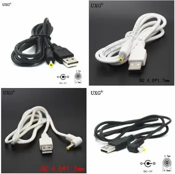 

DC Power Plug USB Convert To 4.0*1.7mm/DC 4.0x1.7 White Black L Shape Right Angle Jack With Cord Connector Cable