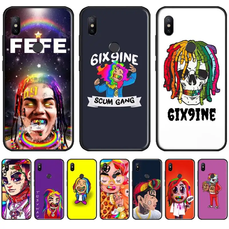 В стиле хип хоп реперские кепки Tekashi 69 6ix9ine телефон бампер чехол для Xiaomi Redmi 4x5 плюс