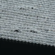Натуральный A-AA качество чистый кварц/кристалл маленькие граненые круглые бусины 2 мм, 3 мм, 4 мм