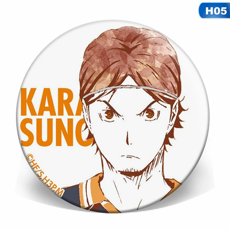 Anime Haikyuu!! Brooch Badge Cosplay Brooch Pins Schoolbag Accessory ladies halloween costumes