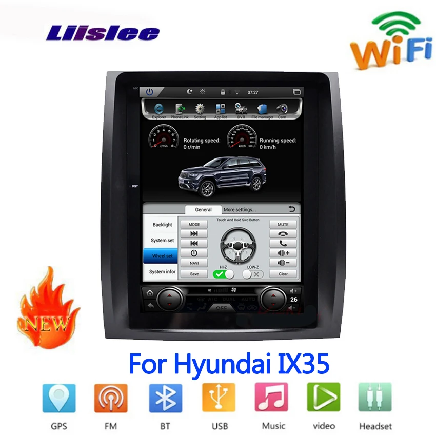 Для hyundai IX35 для Tucson автомобильный Радио Android мультимедийный плеер Автомобильный сенсорный экран gps навигация поддержка Carplay