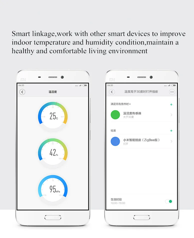 Xiaomi Aqara умный датчик температуры воздуха и влажности окружающей среды работает с Android IOS APP Быстрая