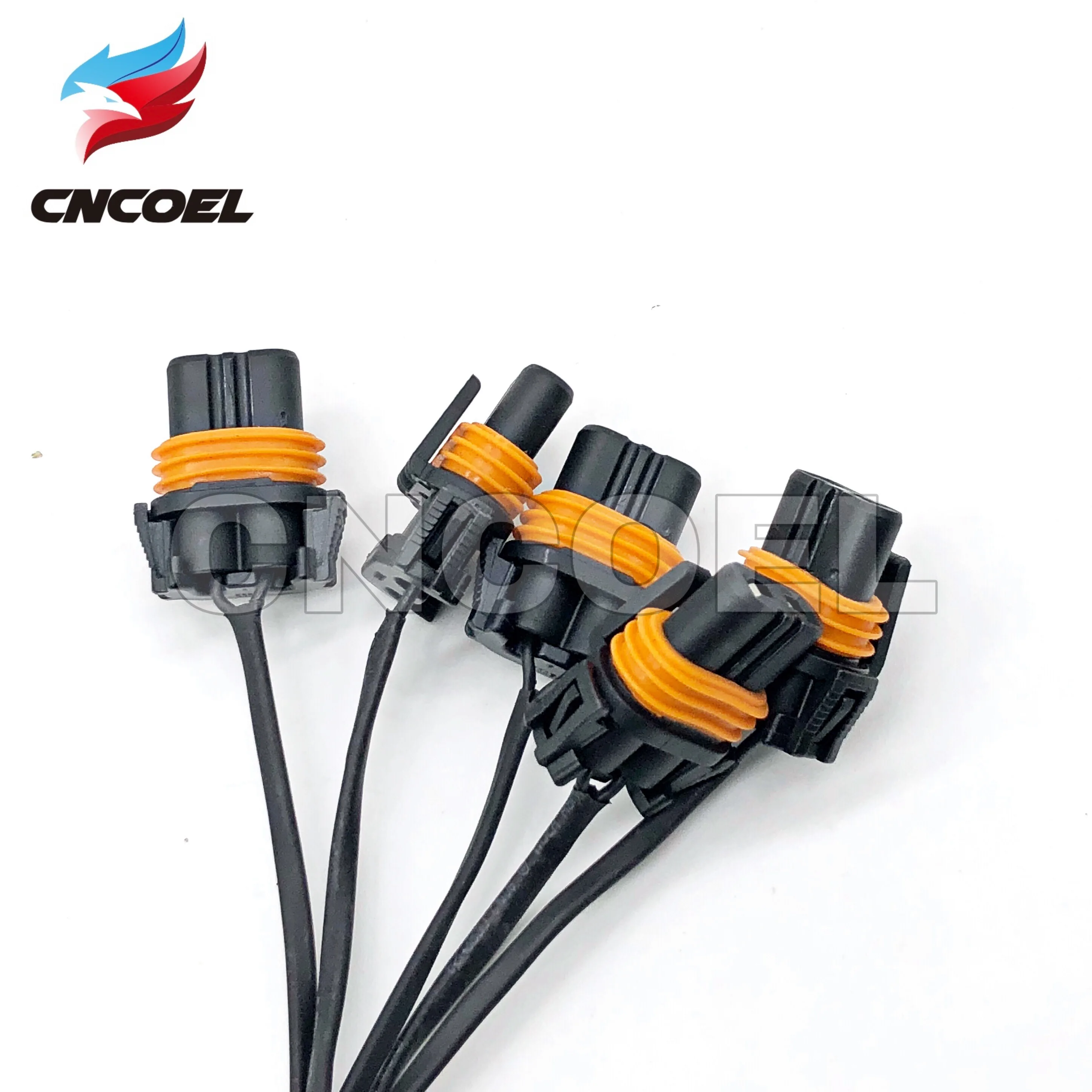 

5pcs 9006 bulb socket extension wire power plug adapter connector socket lamp holder Wiring harness Waterproof 2Pin Light Socket
