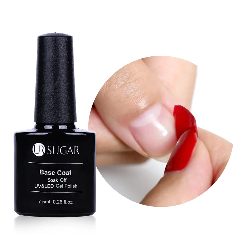 Peel off base coat Ur Sugar 7,5 мл базовый гель-праймер Гель-лак для ногтей замочить от УФ-лака отклеивается Базовое покрытие - Цвет: Peel off base coat