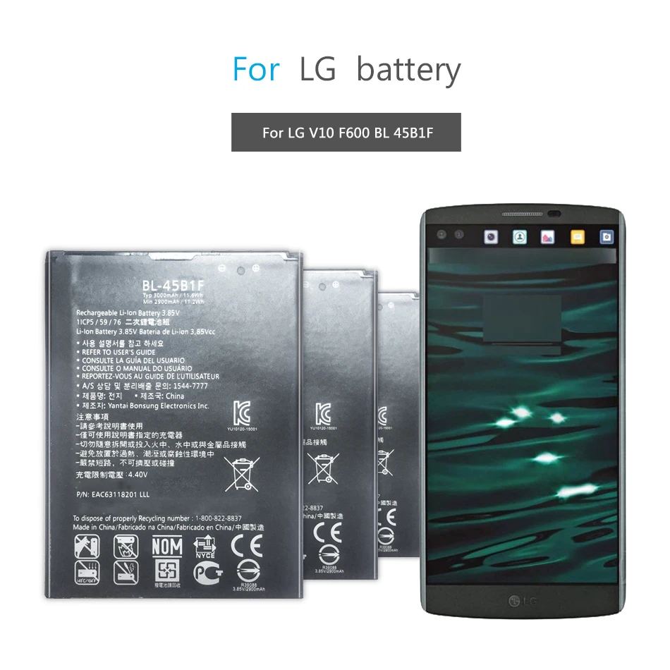 Batteria Perfine V10 3000mAh per LG V10 H910 VS990 BL 45B1F per batteria LG  V10 per Stylo 2 K540 LS775 MS550 K550|Batterie per cellulare| - AliExpress