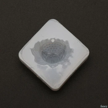 

Lotus Jade Pendant Silicone Resin Epoxy Mold Craft Resin Casting Clear white Jewelry Tools