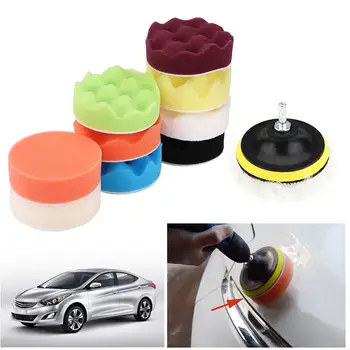 

Vehemo 12 Pcs/Set Polishing Foam Cleaning Tools Car Buffing Sponge Waxing Set Car Polisher for Vehicle Multicolor Durable