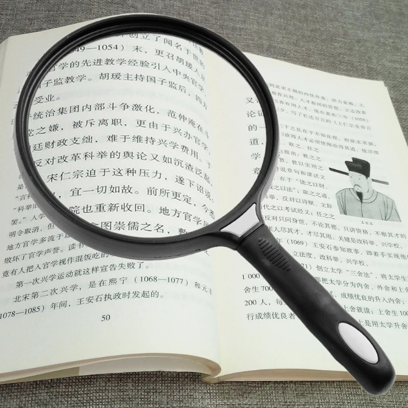 

130mm Large Lens Handheld Magnifier 2.5X Reading Newspaper Map Magnifying Glass null