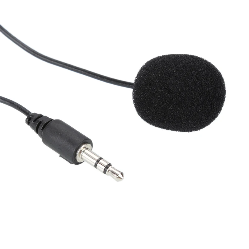 Mini Portable 1.5m Clip-on Microphone Condenser Lavalier Tie Clip Microphone For Audio Studio Wired Mic For PC Laptop (no Phone)