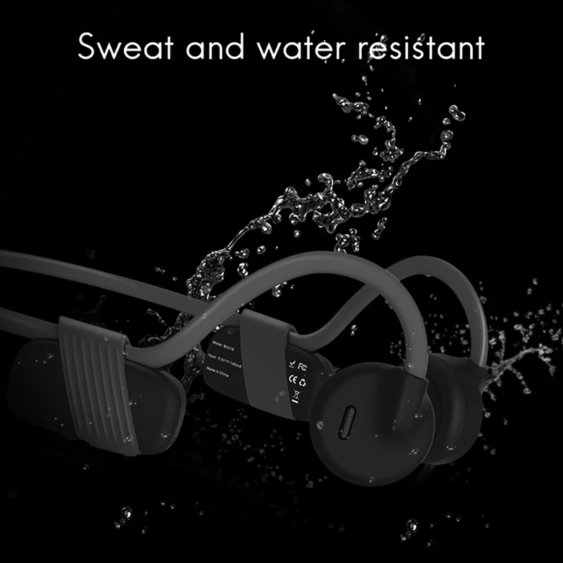 Bone Conduction Bluetooth Headset Wireless Bluetooth 5.1 Headset Sports Waterproof Headphone BH318