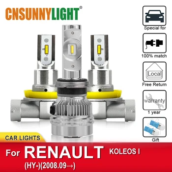 

CNSUNNYLIGHT Automotive LED Headlamp Bulbs For RENAULT KOLEOS I HY From 2008 Foglamp Bulb Headlight Waterproof Canbus Car Lamps