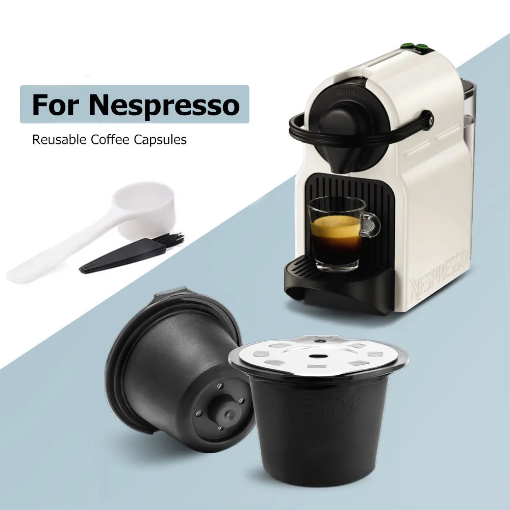 

iCafilas Coffee Capsule Pod For Nespresso Cafeteras Coffee Filter Baskets Capsulas Refillable Reusable Espresso Coffee Dripper