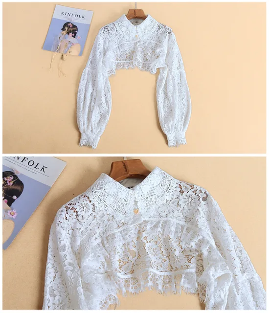 3 Collari Finti Donna Staccabili - Colletto Camicia Rimovibile, Taglia Unica, 3 Colori - Foto 2