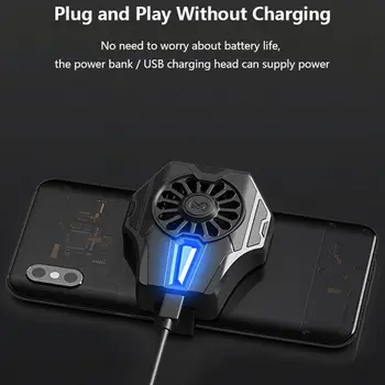 

DL01 Mobile Phone Semiconductor Radiator Cold Wind Handle Fan for PUGB Phone R2JB