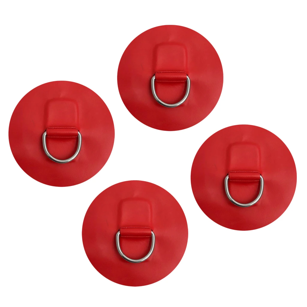 Stand Up Paddleboard SUP Bungee Deck Rigging Kit, 5mm x 5m Elastic Shock Cord 4 Pcs Stainless Steel D Ring Patch