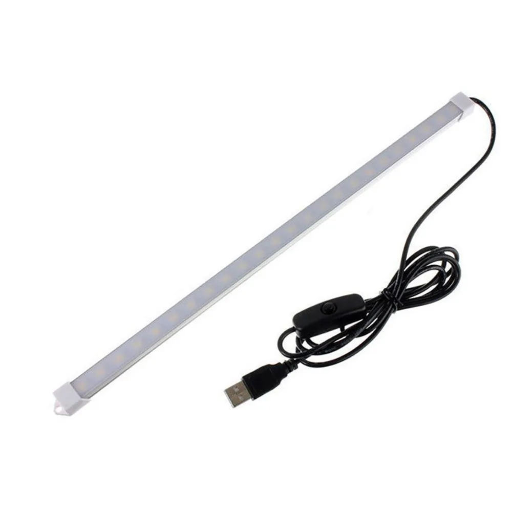 35CM 24leds 5V SMD 5630 LED Rigid Strip Hard Bar Tube Light with USB OnOff Switch  #2d06 (2)