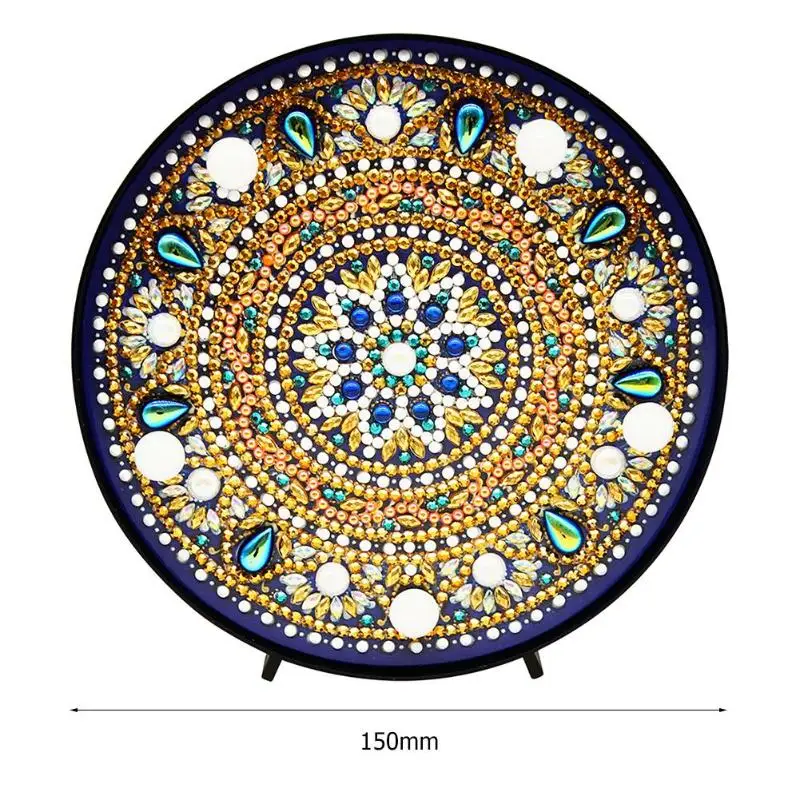 Круглый Круг, сделай сам, алмазная живопись, светодиодный светильник, смола, Алмазная форма, дрель, специальная форма, ночная лампа, украшение стола - Цвет: B