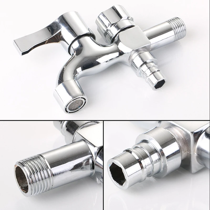 Трехходовой 1 в 2 Out полезный смеситель для стиральных машин двойные краны воды