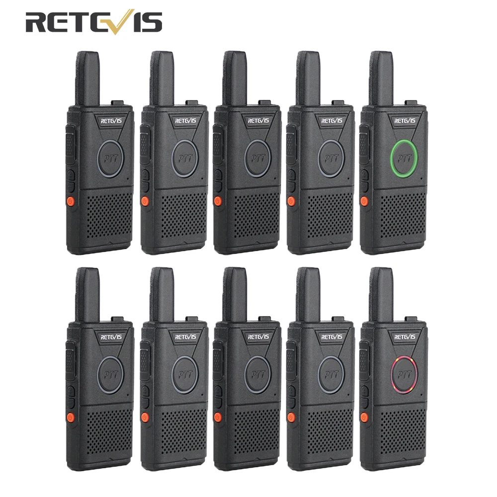 

RETEVIS RT618 PMR Radio Rechargeable Walkie Talkies 10pcs PMR446 FRS RT18 +5-Port USB Wall Charger 2pcs for Hotel/Restaurant