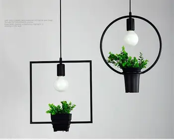 

SOLLED LED Industrial Antique Wrought Iron Plant Pendant Light for Kitchen Restaurant Hotel Ceiling Lamp