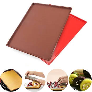 

Silicone Oven Mat High Temperature Resistant Cake Roll Mat Baking Mat Reusable Pads Roll Mats Bakeware Tools Kitchen Accessories