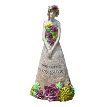 Открытый сад добро пожаловать украшение для девушки украшения американский кантри ретро пол сад Садоводство ремесло микро Ландшафтный M2365