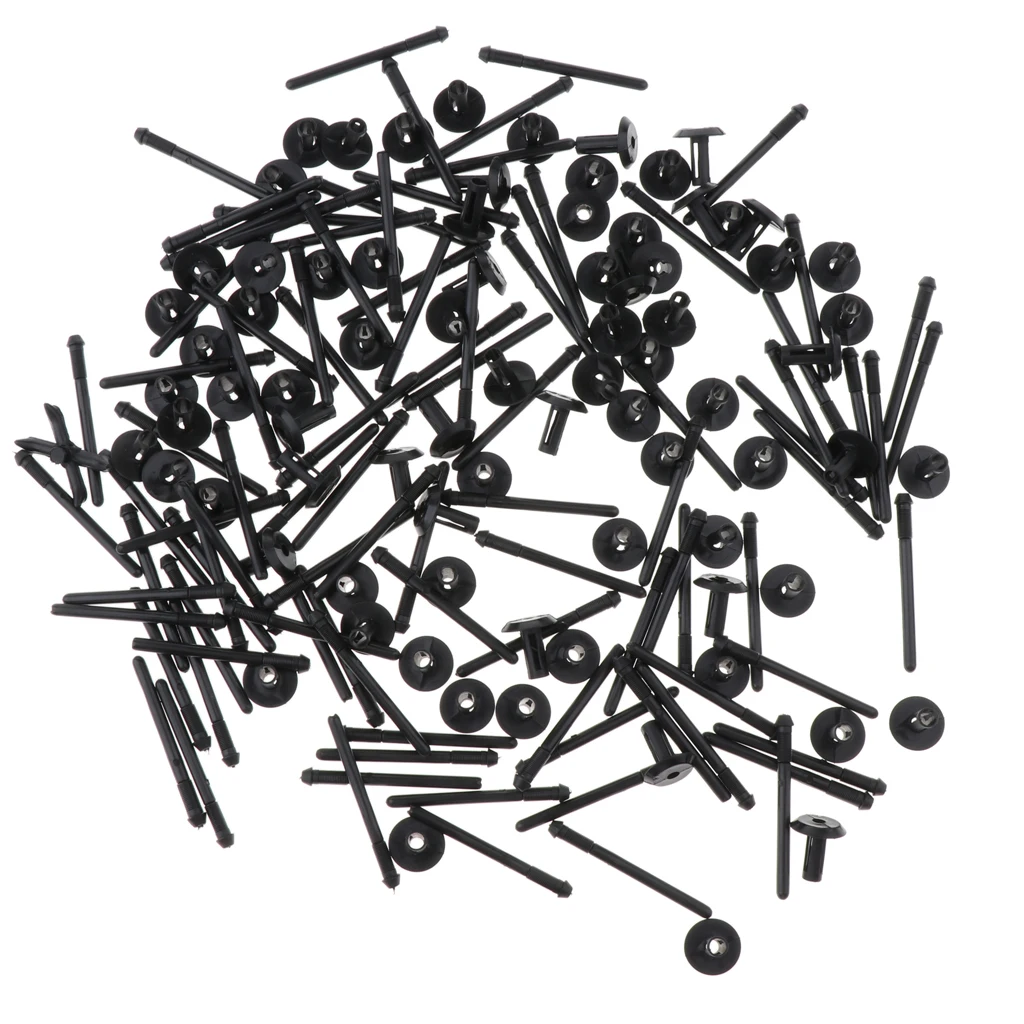 200 Pack Blind Rivet,Fender Flare & Rocker Moulding Clip,Bumper Shield Retainer Clip Assortment