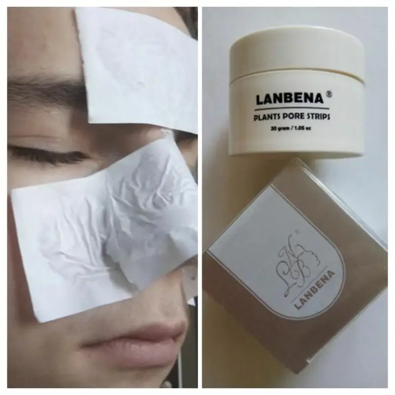LANBENA 30 г очиститель пилинг маска и 60 шт ткани маска для лица Лечение угрей глубокое очищение кожи TSLM1| | | АлиЭкспресс