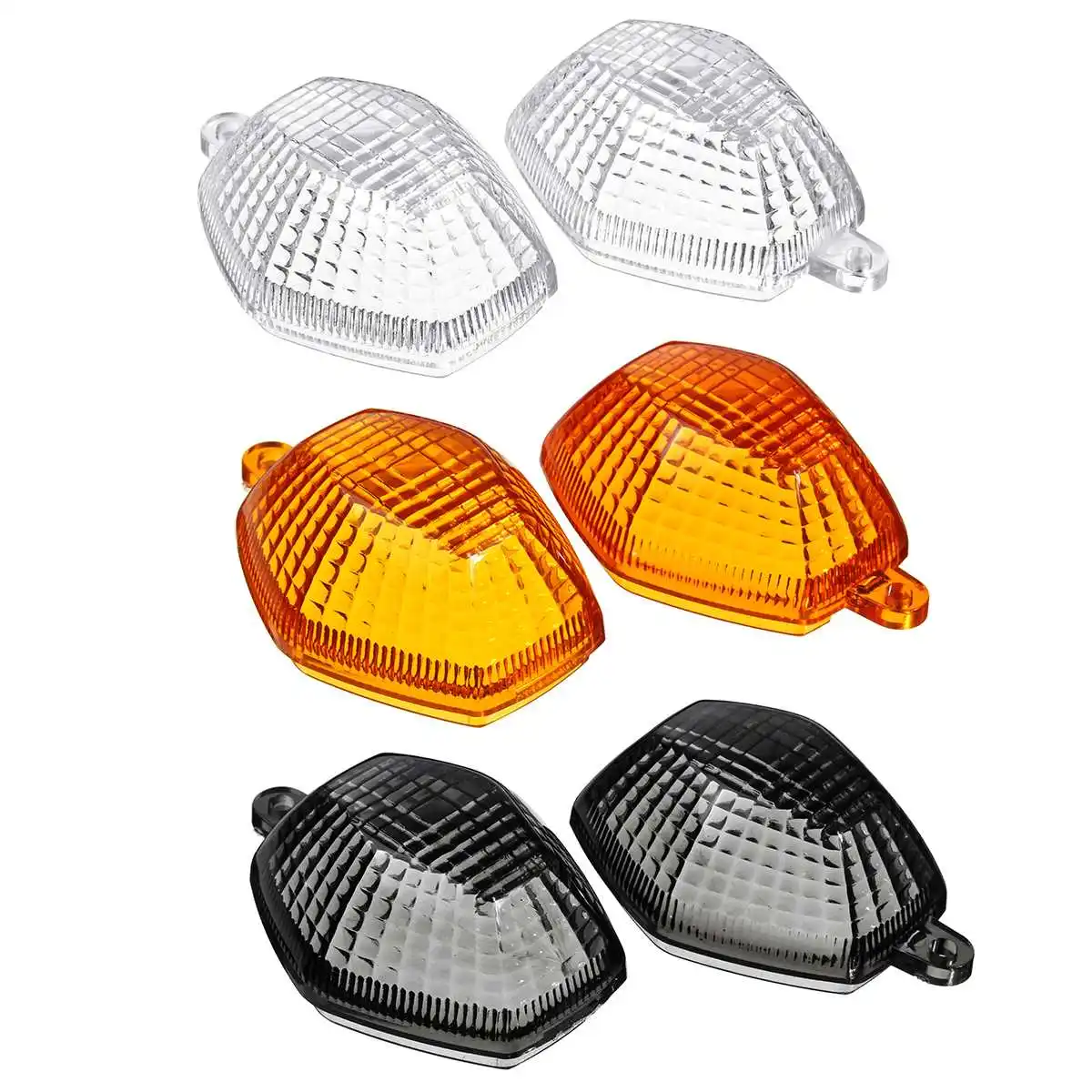 2X Motorcycle Front Rear Turn Signal Indicator Light Lamp Lens Cover For SUZUKI DL650 V-Strom 2004-2011 DL1000 2006-2012 DL650