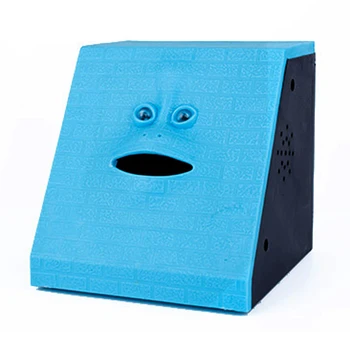 

Face Piggy Bank Intelligent Sensor Will Move The Facial Features Automatically Open Mouth Eating Money Box Saving Bank 50cq11