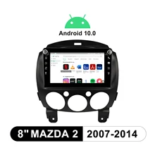 

Car Dvd Player Android Auto GPS Navigation Steering Wheel 8 Inch Android 10.0 1280*720 IPS Octo Core For Mazda 2 2007-2014