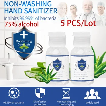 

5PCS/Lot 75% Alcohol Anti-Bacteria Disposable Hand Sanitizer Quick-Dry No Clean Waterless Antibacterial Hand Disinfection Gel