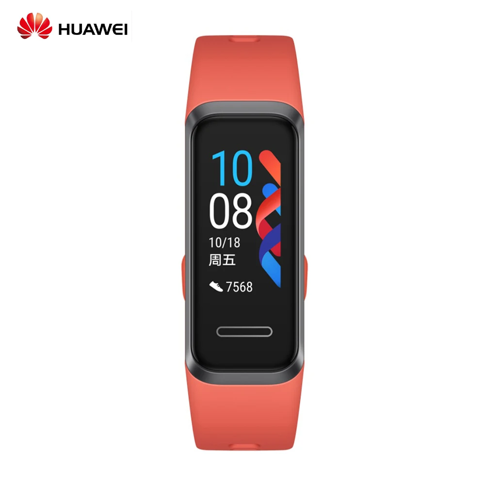 HUAWEI Band 4 5ATM водонепроницаемый умный Браслет фитнес-трекер активности монитор сердечного ритма во время сна умные часы для Android/iOS - Цвет: orange