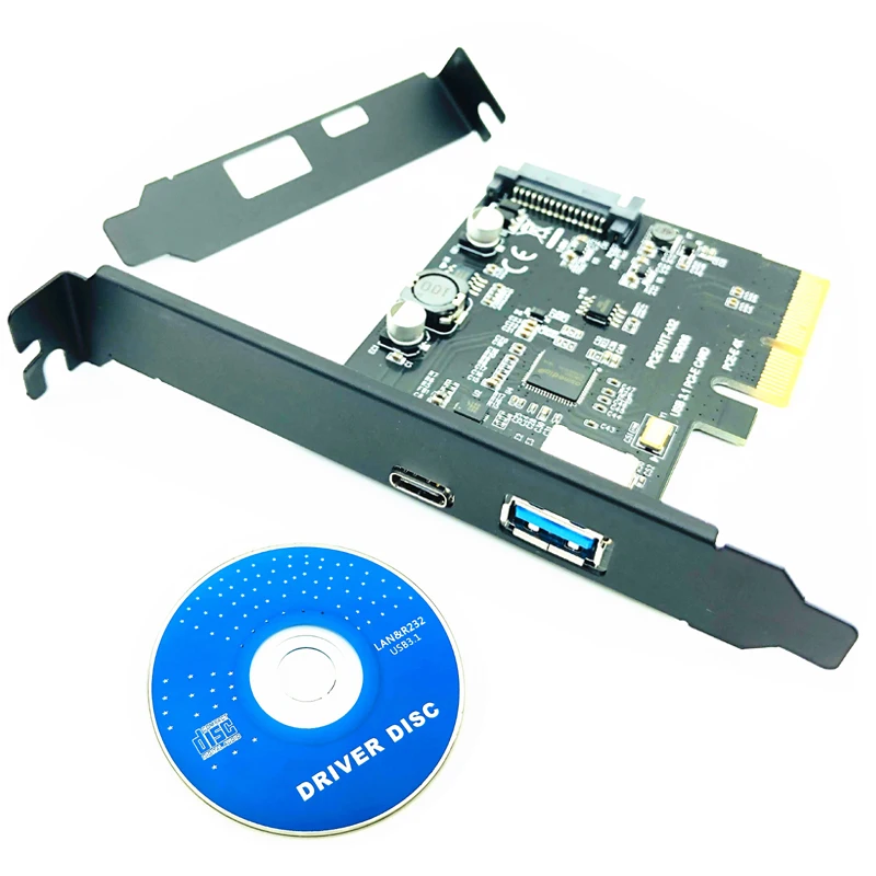 USB 3 1 PCIe PCI Express карты расширения PCI-E 4X Gen2 10 Гбит/с 2-Порты и разъёмы C адаптер ASMedia ASM3142