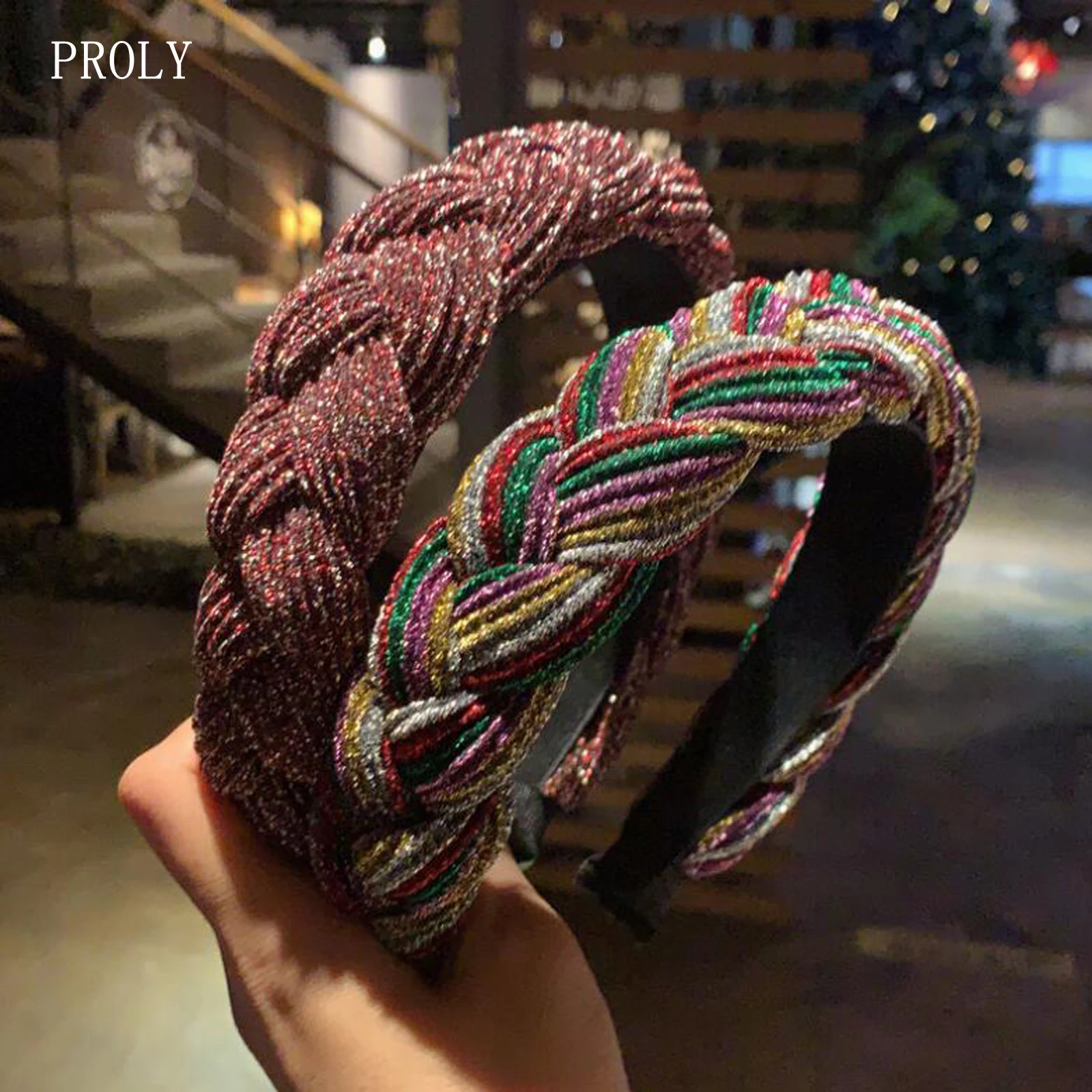 

PROLY New Fashion Women Headband Pleated Twist Braid Hairband For Adult Handmade Vintage Headwear Hair Accessories Wholesale