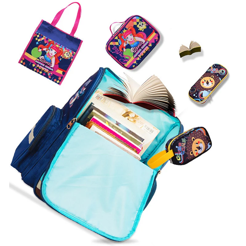 Мультяшный школьный рюкзак для девочек и мальчиков с рисунком жирафа и единорога, школьные сумки, Детские ортопедические рюкзаки, Mochila Infantil