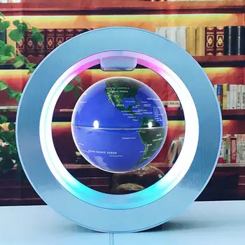 Round LED Globe Light World Map Magnetic Levitation Floating Globe Lamp Night Light Novelty Table Lamp Home Decor AU/US/EU/UK 2