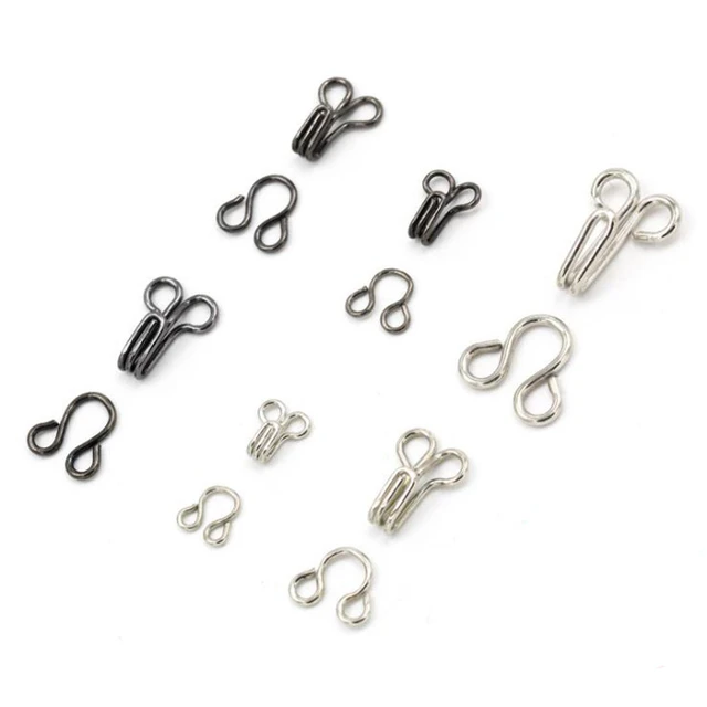 100Sets 5 Colors Brass Garment Hook and Eye 12mm Mini Sewing Hooks and Eyes  Closure for Bra Clothing Craft Garment Accessories - AliExpress