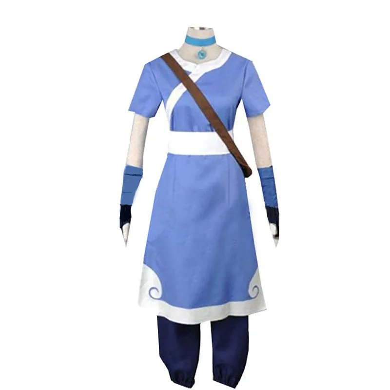 Аниме Аватар последний Airbender воды карнавальный костюм принца Катара на Хэллоуин