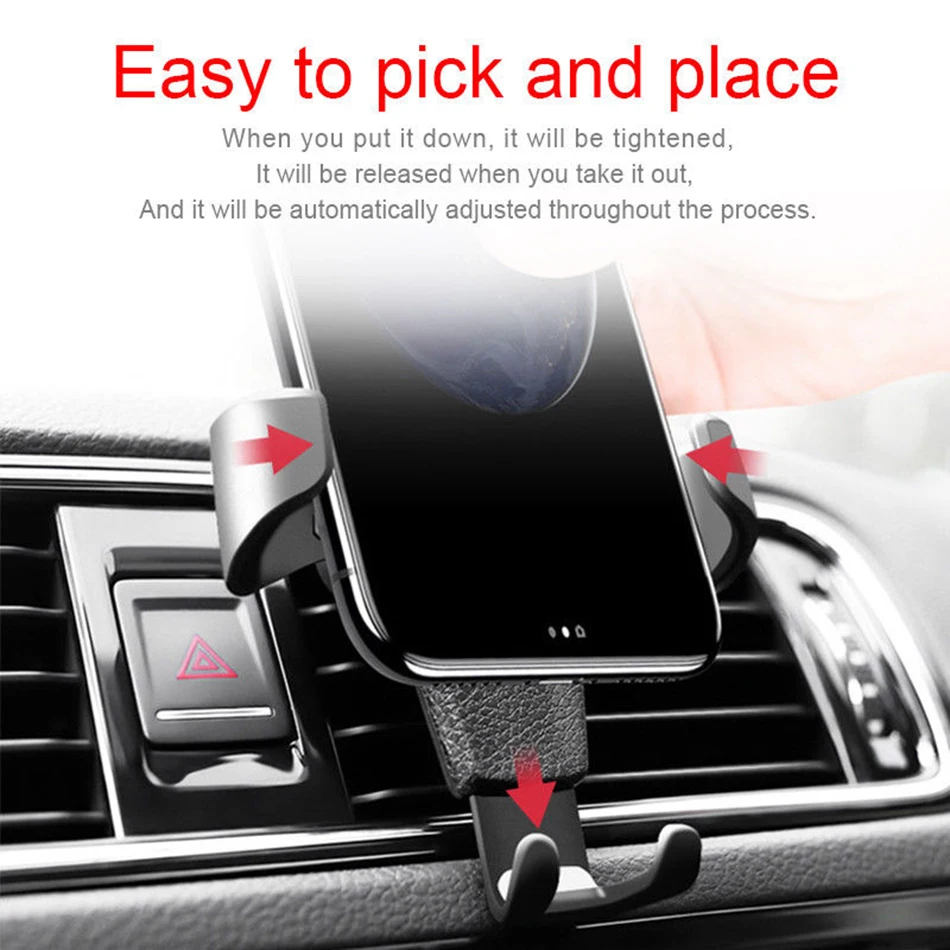 Автомобильный держатель для мобильного телефона KSTUCNE Gravity reaction, автомобильный держатель для iPhone 8 7 6s Plus samsung S6