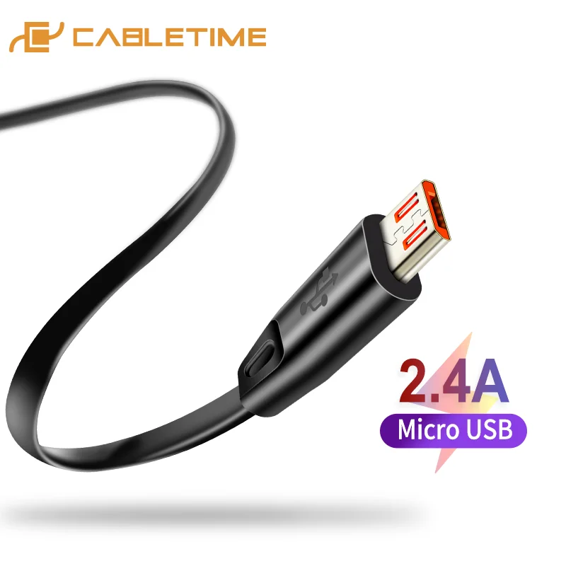 Кабель Micro USB CABLETIME кабель для Meizu Samsung Xiaomi Oppo Android 2A зарядный шнур зарядное